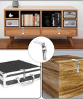 4 Pack 90 Degree Tool Box Hood Locks Latches with Stainless Steel Spring Loaded Toggle Latch on cabinets and boxes