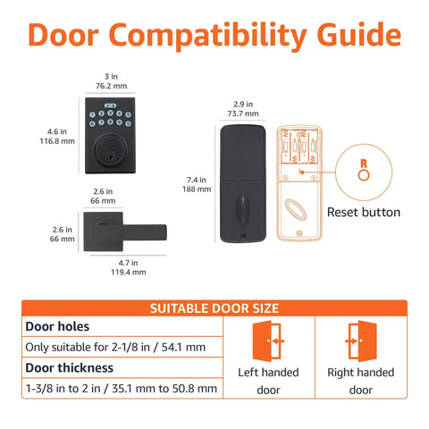 Contemporary Electronic Keypad Door Lock With Matte Black Hardware Designed For Hassle Free Keyless Entry Deadbolt Installation And Rock Solid Home Protection