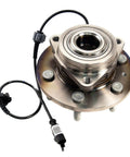 Universal Fit Wheel Bearing Kit With Pre Greased And Pre Sealed Design Integrated Raceway And Hub For Up To Thirty Percent Stiffer Ride Narrow Profile Reduces Unsprung Weight For Faster Handling And Better Fuel Economy SP500301, front view