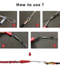 How to use 30M 100ft Fish Tape Cable Puller Kit For Through Wall Wiring Flexible Yet Rigid Design 4mm PET Cable Puller