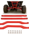 Radius Arm For Polaris RZR XP 1000 And XP 4 1000 Beefed Up High Clearance Rear Boxed Arms Aluminum And 304 Stainless Steel Red Powder Coated Off Road Durable Upgrade, red rear arms
