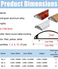 Arc Shaped Cable Cover Strip 36 Inch Long Thickened Conduit Trunking With Self Adhesive Cord Hider Kit In Red Yellow White 1 2 4 10 Pieces