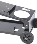 Heavy Duty Welding Cart for Welder With Dual Tier Angled Top Shelf Holds 80 Cu Ft Gas Cylinder Cables and Accessories Two Wheels Portable Steel Cart Black