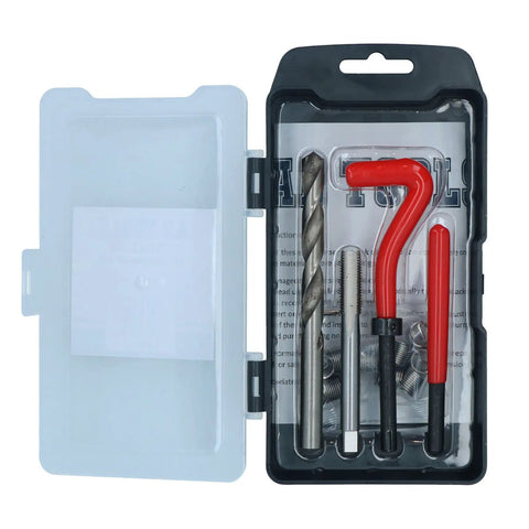 Get Your Threads Fixed Up Right With This M10 By 1.25mm Helicoil Thread Repair Kit That Includes Inserts For Creating Stronger Internal Threads In Soft Materials Comes Complete In A Blow Molded Case Perfect For Diy And Pro Mechanics