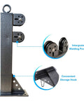 Wall Mount Lat Pulldown System With Pulldown Bar, Tricep Rope, Resistance Bands, Loading Pin And Cable Pulleys steel frame