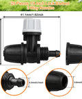 Upgraded Locked Micro Spray Irrigation Drippers 25 Pieces Kit With 3 Way Atomizing Nozzles dimensions