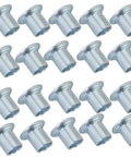 Stainless Steel Shaft Holder Spacer Set 6mm Inline Axle Gasket Screws Replacement For Pulleys 16 Pieces displayed