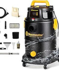 3 In 1 Wet Dry Upholstery Shampoo Vacuum For Carpets And Cars Portable 8 Gallon Cleaner With 5.5 Peak HP Power visible with attachments