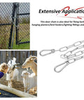 40 Inch Stainless Steel Gate Chain Lock For Outdoor Fences And Farm Corrals, Heavy Duty Chain with Spring Clips near goats