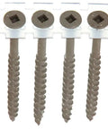 Duraspin Collated Wood Screws Eight Gauge By Two And A Half Inch Exterior Grade Coarse Thread Self Drilling Type Seventeen Point