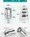Wheel Lock Specs for Secure Your Rig With This Badass Set Of Five Wheel Lock Nuts Designed For Real Tough Use Featuring 1 2 20 Thread Size