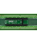 Pro Grade Industrial Terminal Block Breakout Board For Microcontrollers On DIN Rail Mount With 112 DIY Solder Pads, 2.54mm Pitch