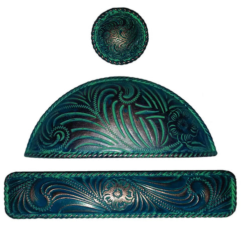 Real Deal Vintage Americana Cabinet Handle Featuring Darn Fine Copper Patina Coating And Sturdy Three Inch Spacing, ornate design.
