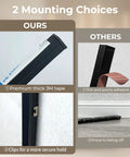 Comparison of mounting options for FTL CCT LED Recessed Lighting Kit, Wood Slat Wall Panel Lights 2700K-6000K.