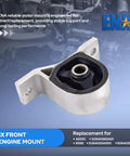 OEM Style Front Engine Motor Mount For Honda Civic And Acura El 1.7L Automatic side view showing aluminum design for stable support.