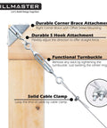 Anti Sag Gate Kit For Wooden Fence Outdoor Gate Hardware With Stainless Steel Cable Wire Rope 7x7 Braided And Zinc Coated