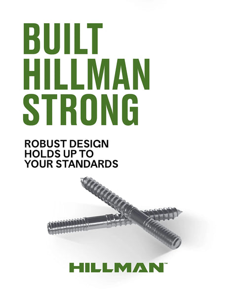 Stainless Steel Hanger Bolts 1/4 20 X 2 1/2 In Double Threaded Wood Metal Fasteners Heavy Duty Drop Dead Solid Ceiling Mount Hardware 25 Pack Built Different Tough showcased with bold text