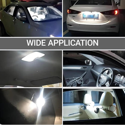 10 Pack T5 Car Wedge Light 12V 1.2W Mini Dashboard Bulbs, bright white light applications in car interiors and exteriors