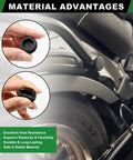 223 Piece Black Silicone Rubber Plugs Kit For Round Holes With Snap Locking Design in automotive use displayed