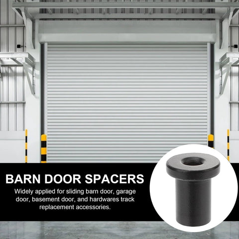 Five Pack Sliding Barn Door Spacers Track Wall Mount Replacement Kit Black Connectors For Garage Barn Door Hardware Accessories