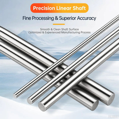 Precision 8mm Linear Motion Rods Shaft Guide Rail With Precision Chamfered Ends for smooth linear movement.