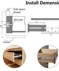 Installation guide for Heavy Duty 12 Inch Drawer Slides With Smooth Metal Ball Bearing Rails For Two Way Side Mount Cabinets And Furniture.