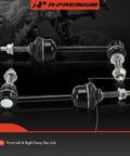 2 Front Sway Bar Links Stabilizer Kit For Ram 1500 2019 2024 Bolt On Upgrade With Durable Front Stabilizer Links For Smoother Ride
