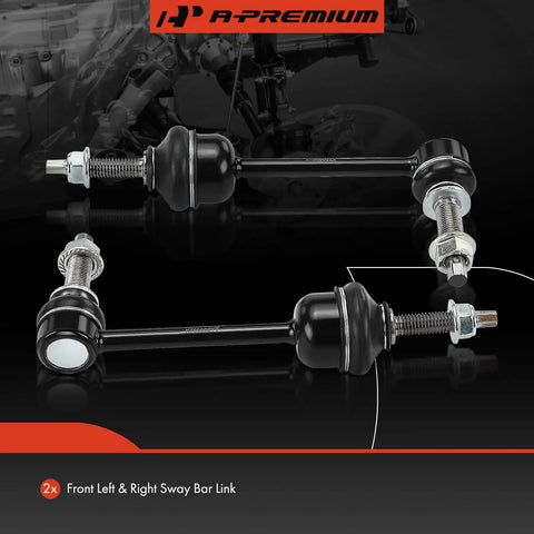 2 Front Sway Bar Links Stabilizer Kit For Ram 1500 2019 2024 Bolt On Upgrade With Durable Front Stabilizer Links For Smoother Ride