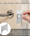 Hand adjusting upgraded magnetic door catch kit 2 pack quiet strong magnetic closure top of door closet doors replacement for traditional ball catch easy to install silver finish keeps doors secure and silent