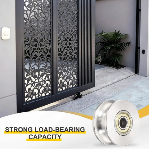 Heavy Duty U Groove Pulley Wheel Machined From 201 Stainless Steel For Zero Slippage Belt Transmissions, 48mm size.