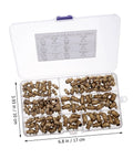 Grease Fitting Set M8 M10 Assortment With Straight And 45 Degree Zerk Nipples For Auto And Machinery Copper Metal Grease Nipples Kit