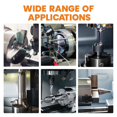 Wide range of applications for Eight Inch Three Jaw Lathe Chuck Self Centering Hardened Steel Pro Grade High Precision use