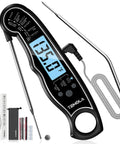 Instant Read Meat Thermometer With Dual Probe 2 In 1 Digital Kitchen Thermometer Backlit LCD display and accessories