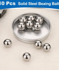 Rock Solid 10 Pack 3/8 Inch Mirror Polished Bearing Balls Machined From Beefy 440C Stainless Steel And Rated G10 Precision for smooth use.