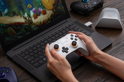 Hands on Wireless Gaming Controller For Windows PC Mac Steam And Android With TMR Joysticks Hall Triggers Motion Control and laptop