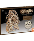 3D Wooden Gear Clock Kit For Teens And Adults Snap Together Mechanical Clock With Moving Gears No Glue Or Tools Needed Dope Hands On Build About 13 Inches Tall shown in packaging