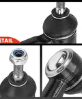 Front Outer Tie Rod End for Smart Fortwo 2008 2016 Replacement, driver side and passenger side, black steel ball joint detail