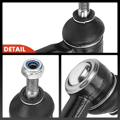Front Outer Tie Rod End for Smart Fortwo 2008 2016 Replacement, driver side and passenger side, black steel ball joint detail
