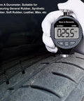 Digital Shore Type A Durometer 0 To 100HA Hardness Tester With 0.1 HA Resolution For Rubber Plastic Tire Leather And Wax Handheld Easy Readout Accurate Measurements For DIY And Pro Shop Jobs measuring tire tread