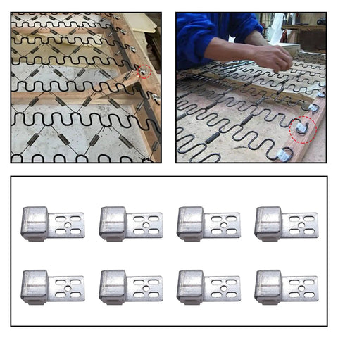 Heavy Duty Upholstery Spring Clips With Screws Beefy Sofa Frame Connectors Galvanized Steel And Nylon Replacement Hardware Set 20 Pack on furniture.