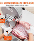Pro Grade Heavy Duty Electric Meat Bandsaw 1500W Stainless Steel Vertical Bone Cutter with rib meat slicing