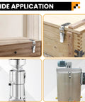 Beefy Stainless Steel Tool Box Hood Locks Latches 90 Degree Spring Loaded Toggle Lock Kit on cabinets and machinery