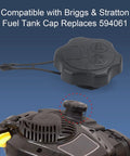 Lawn Mower Gas Cap For Briggs And Stratton 675EXi 725EXi Engines And Toro Craftsman Fuel Tank Cap Replacement 594061 shown above mower engine
