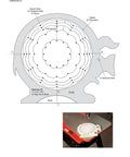 Diagram from Scroll Saw Workbook Third Edition illustrating Exercise 25 for a basket project with cutting instructions.