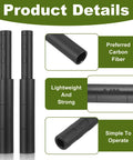 Six Pack Golf Club Shaft Extender Rods For Steel And Graphite Shafts Black Carbon Fiber Extension Sticks product details