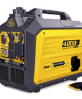Portable Inverter Generator With 4000 Peak Watts And 3200 Running Watts, 149cc Gas Power, shown with control panel