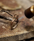 60/40 Lead Tin Solder Wire With Rosin Flux Core, 0.5mm, 50g Spool for precise soldering of a metal ring on brick surface