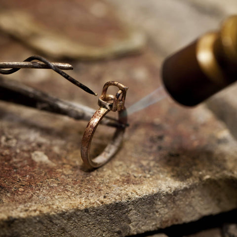 60/40 Lead Tin Solder Wire With Rosin Flux Core, 0.5mm, 50g Spool for precise soldering of a metal ring on brick surface