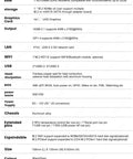 12th Gen Intel N150 Mini PC Barebone Desktop specifications list showing CPU, RAM, storage, and connectivity options.