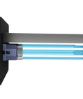 Side view of In Duct Dual Lamp UV Air Purifier For Whole House HVAC Ducts With Germicidal Light Ozone Free Philips Bulbs